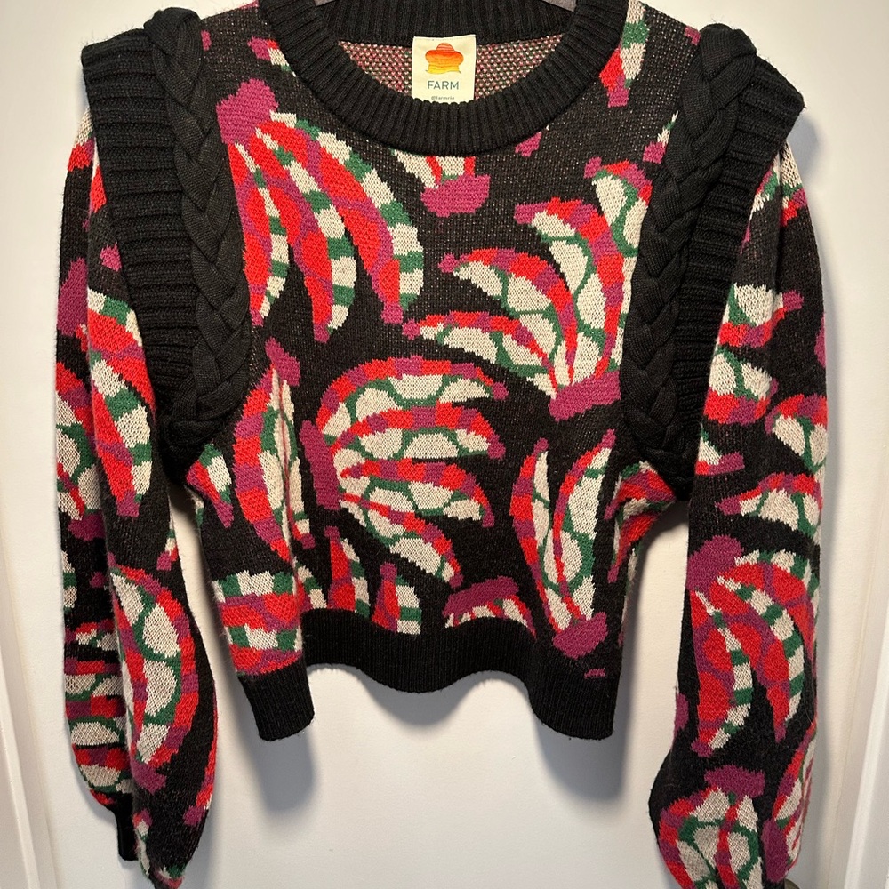 Farm Rio Colorful Knit Sweater